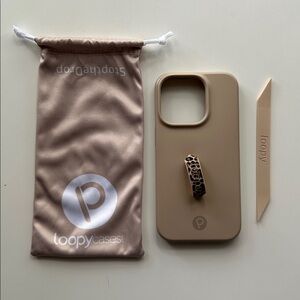 Loopy iPhone 14 Pro - Sandstone | Matte Edition / Righty with Leopard Super Loop